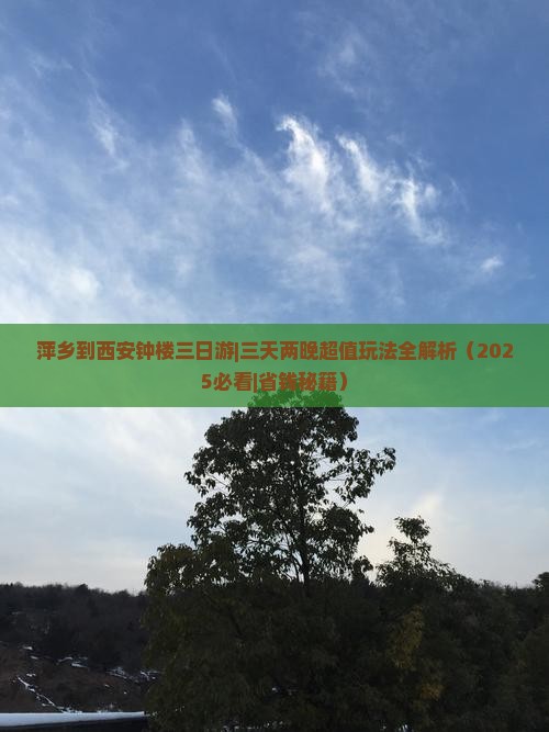 萍乡到西安钟楼三日游