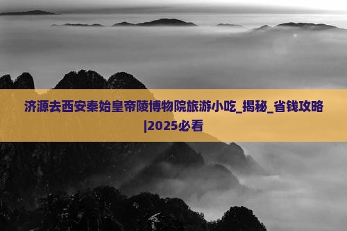 济源去西安秦始皇帝陵博物院旅游小吃