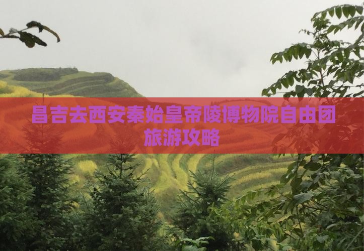 昌吉去西安秦始皇帝陵博物院自由团