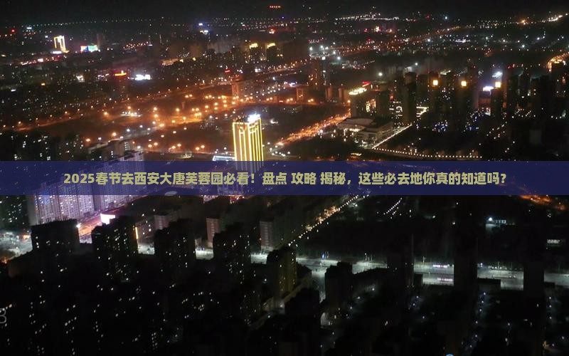 春节去西安大唐芙蓉园必去地