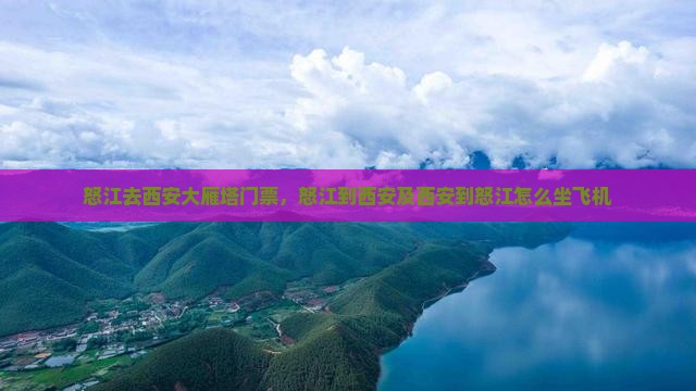 怒江去西安大雁塔门票