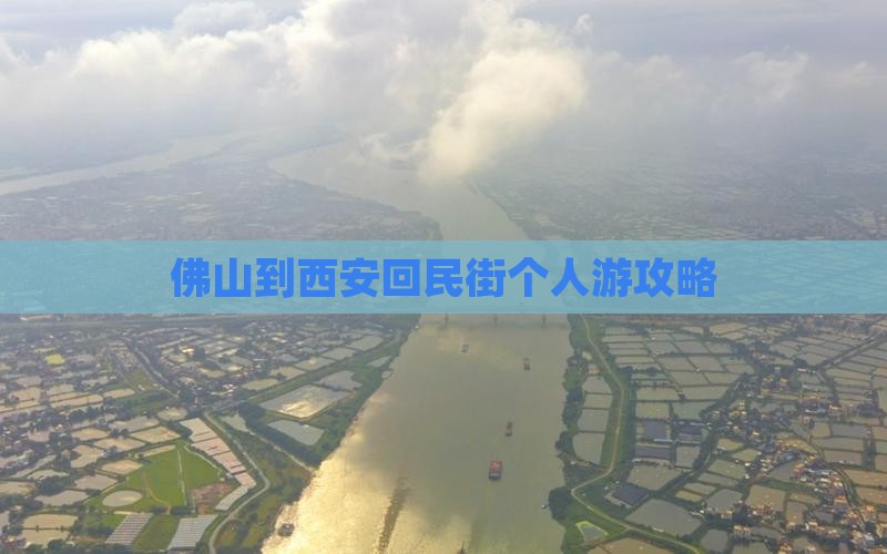 佛山到西安回民街个人游