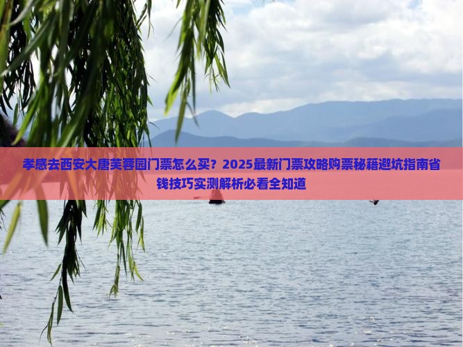 孝感去西安大唐芙蓉园门票