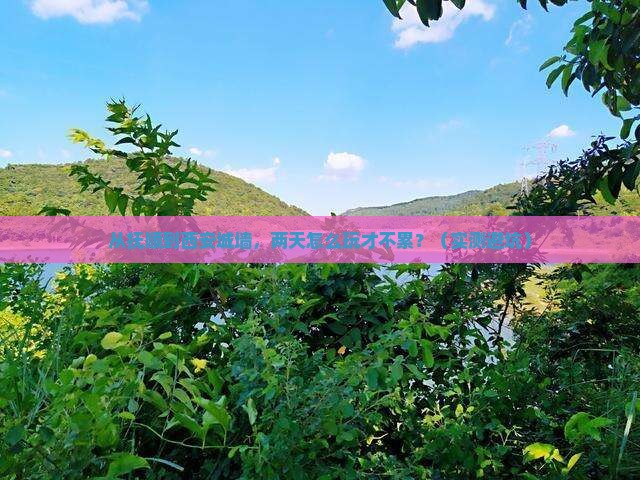 抚顺去西安城墙二日游