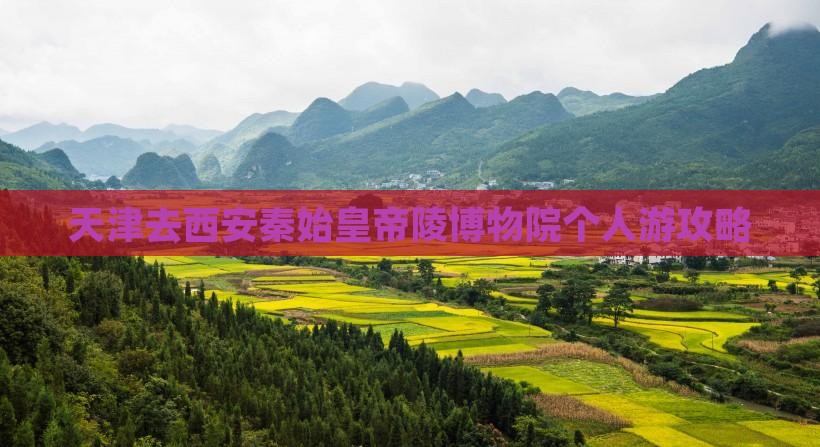 天津去西安秦始皇帝陵博物院个人游