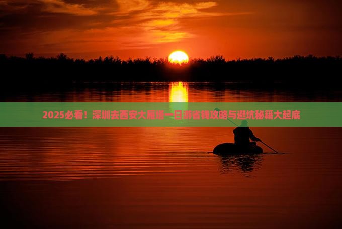 深圳去西安大雁塔一日游