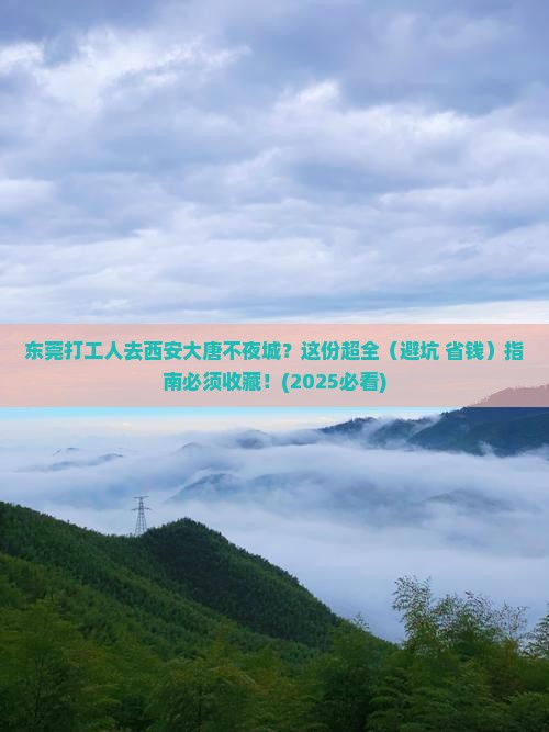 东莞到西安大唐不夜城攻略