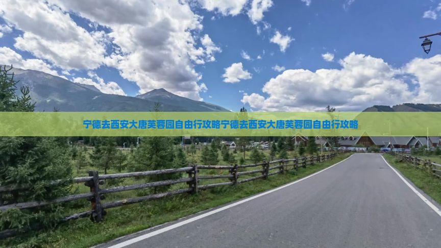 宁德去西安大唐芙蓉园自由行