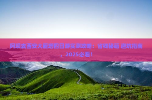 阿坝去西安大雁塔四日游