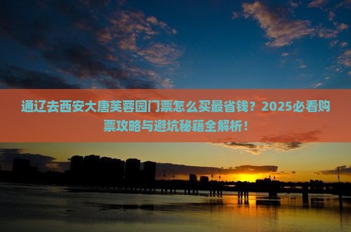 通辽去西安大唐芙蓉园门票