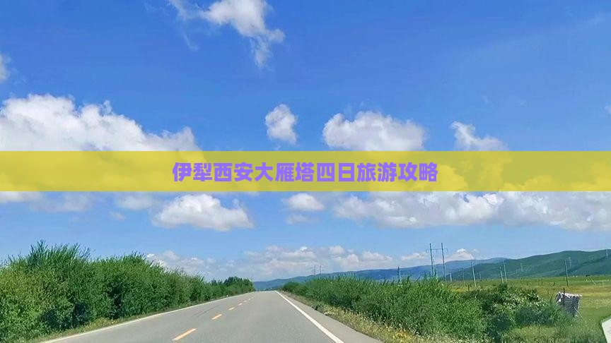 伊犁哈萨克去西安大雁塔四日游