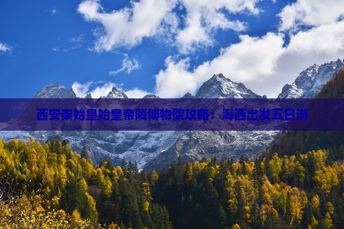 海西到西安秦始皇帝陵博物院五日游