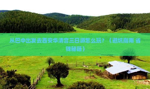 巴中到西安华清宫三日游