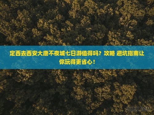 定西去西安大唐不夜城七日游