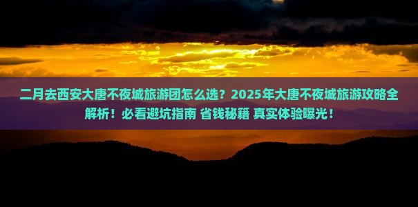 二月去西安大唐不夜城大型旅游团