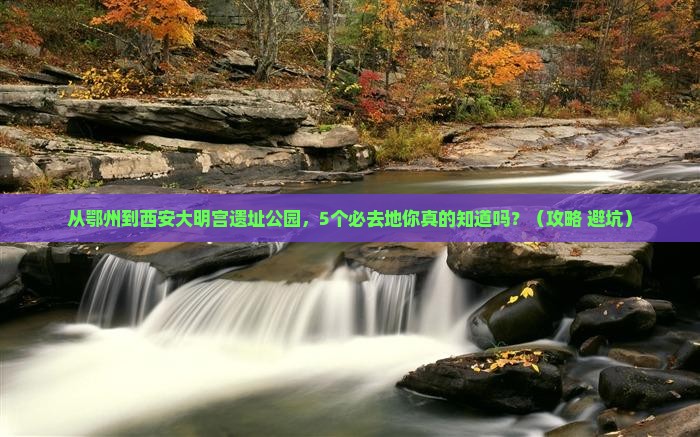 鄂州到西安大明宫国家遗址公园必去地