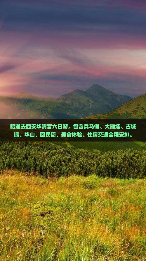 昭通去西安华清宫六日游