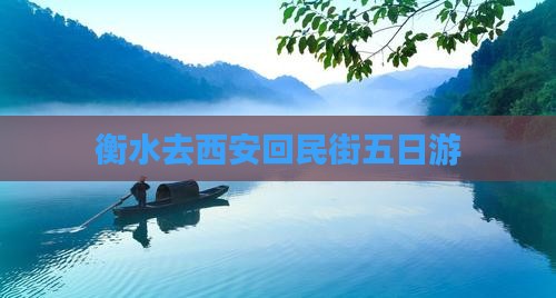 衡水去西安回民街五日游
