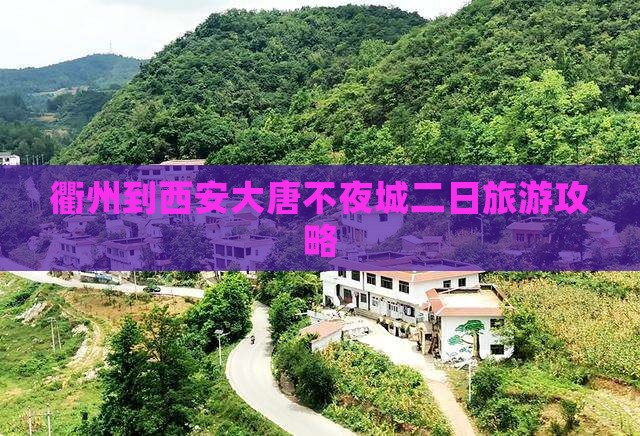 衢州到西安大唐不夜城二日游