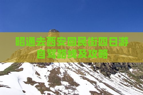 昭通去西安回民街四日游