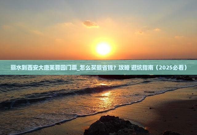 丽水到西安大唐芙蓉园门票