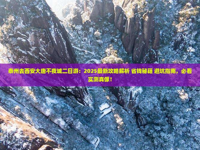 泰州去西安大唐不夜城二日游