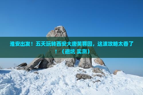 淮安到西安大唐芙蓉园五日游