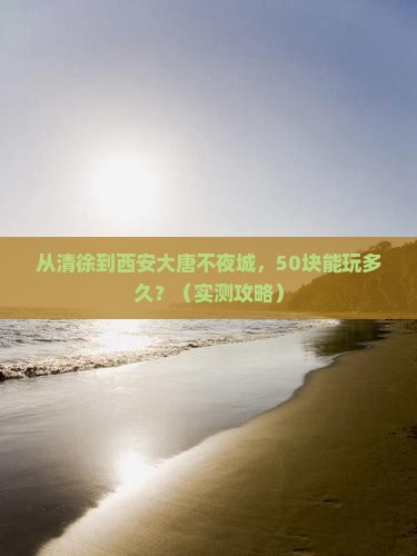 清徐去西安大唐不夜城门票