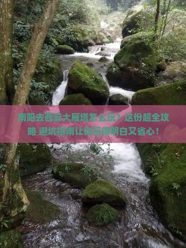 南阳去西安大雁塔哪里玩