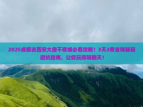 成都去西安大唐不夜城旅行社