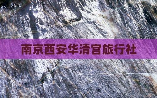 南京到西安华清宫旅行社