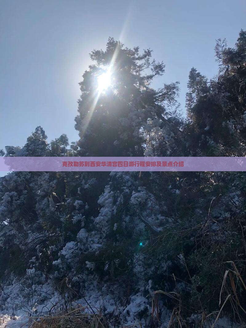 克孜勒苏到西安华清宫四日游