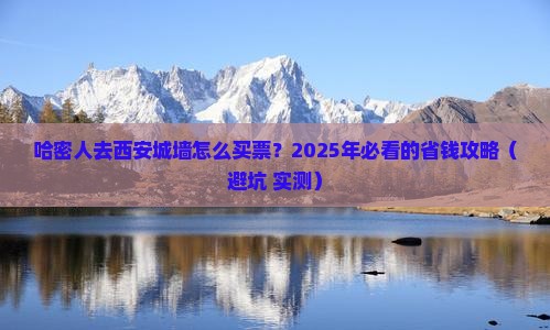 哈密去西安城墙门票