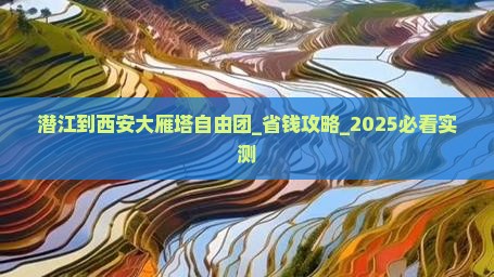 潜江到西安大雁塔自由团