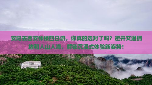安阳去西安钟楼四日游
