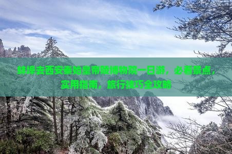 蚌埠去西安秦始皇帝陵博物院一日游