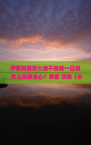 伊春到西安大唐不夜城一日游