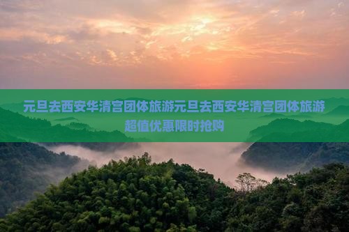 元旦去西安华清宫团体旅游