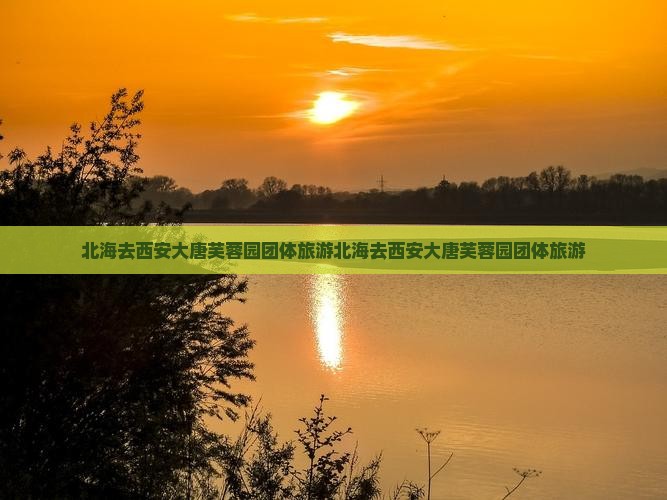 北海去西安大唐芙蓉园团体旅游