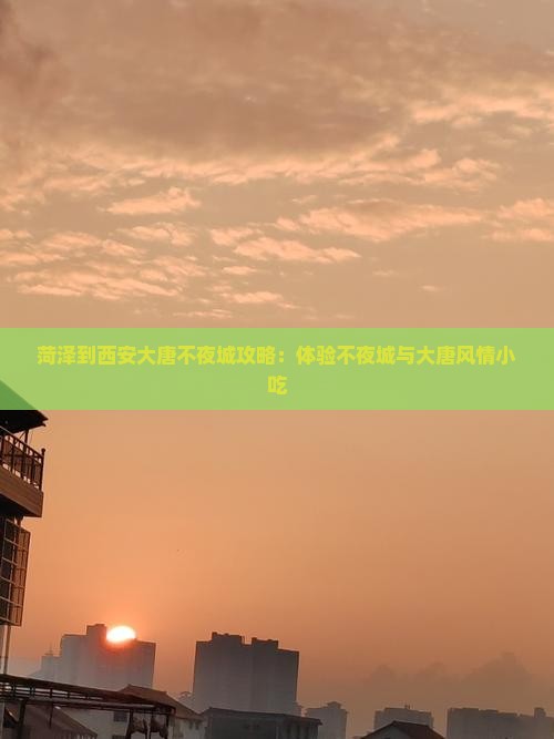 菏泽到西安大唐不夜城旅游小吃