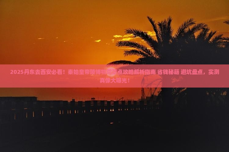 丹东去西安秦始皇帝陵博物院景点