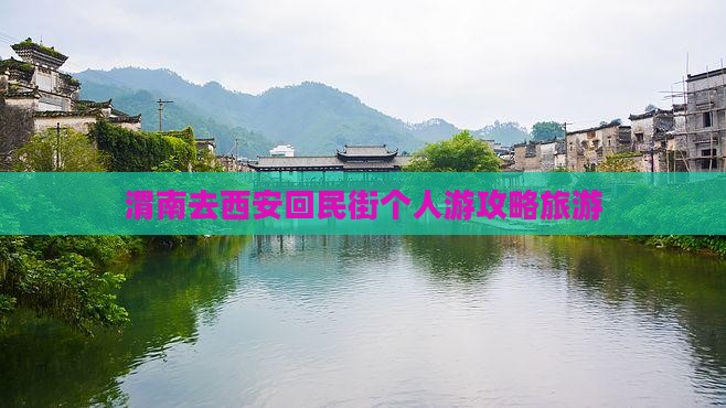渭南去西安回民街个人游