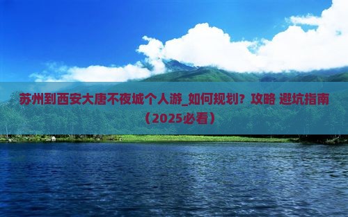 苏州到西安大唐不夜城个人游