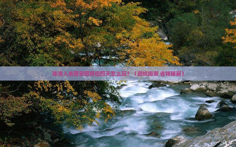 珠海去西安回民街四日游
