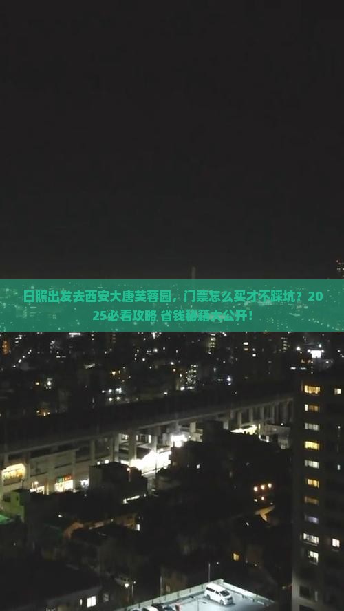 日照去西安大唐芙蓉园门票