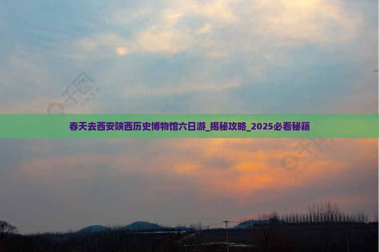 春天去西安陕西历史博物馆六日游