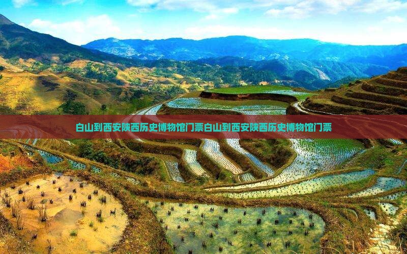 白山到西安陕西历史博物馆门票