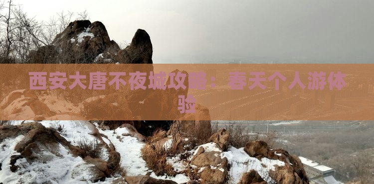 春天去西安大唐不夜城个人游