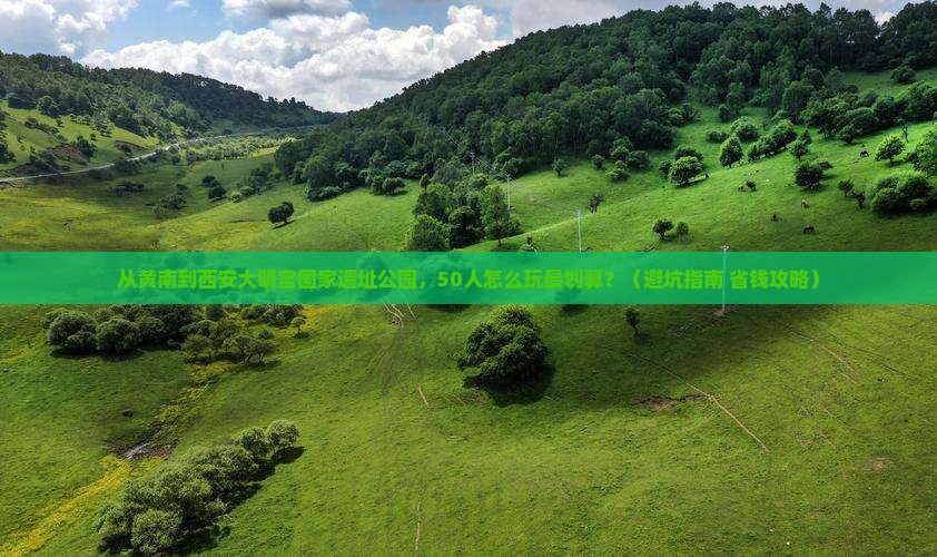 黄南到西安大明宫国家遗址公园团体旅游