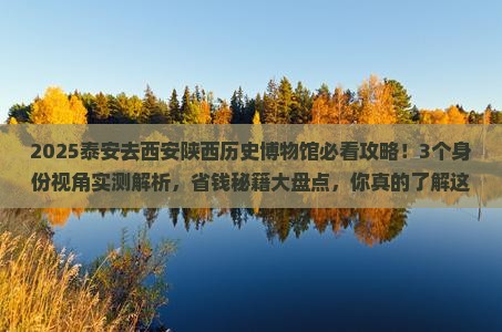 泰安去西安陕西历史博物馆攻略